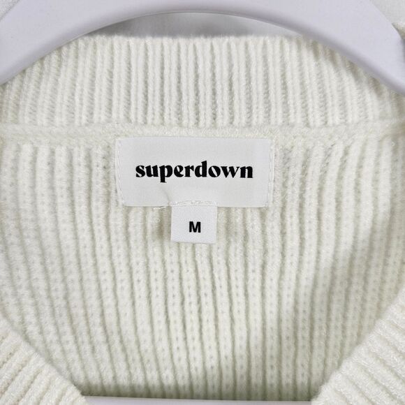 NWT Revolve Superdown Sophia Sweater In White - Size M - Picture 2 of 10